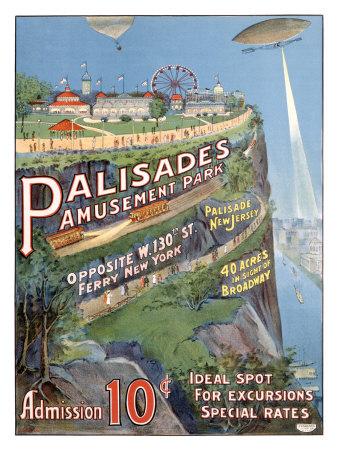 Palisades Amusement Park Fond Memories Poster 11x17 Palisades Amusement Park Fond Memories Poster 11x17